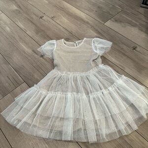 Elegant White Kids Formal Dress